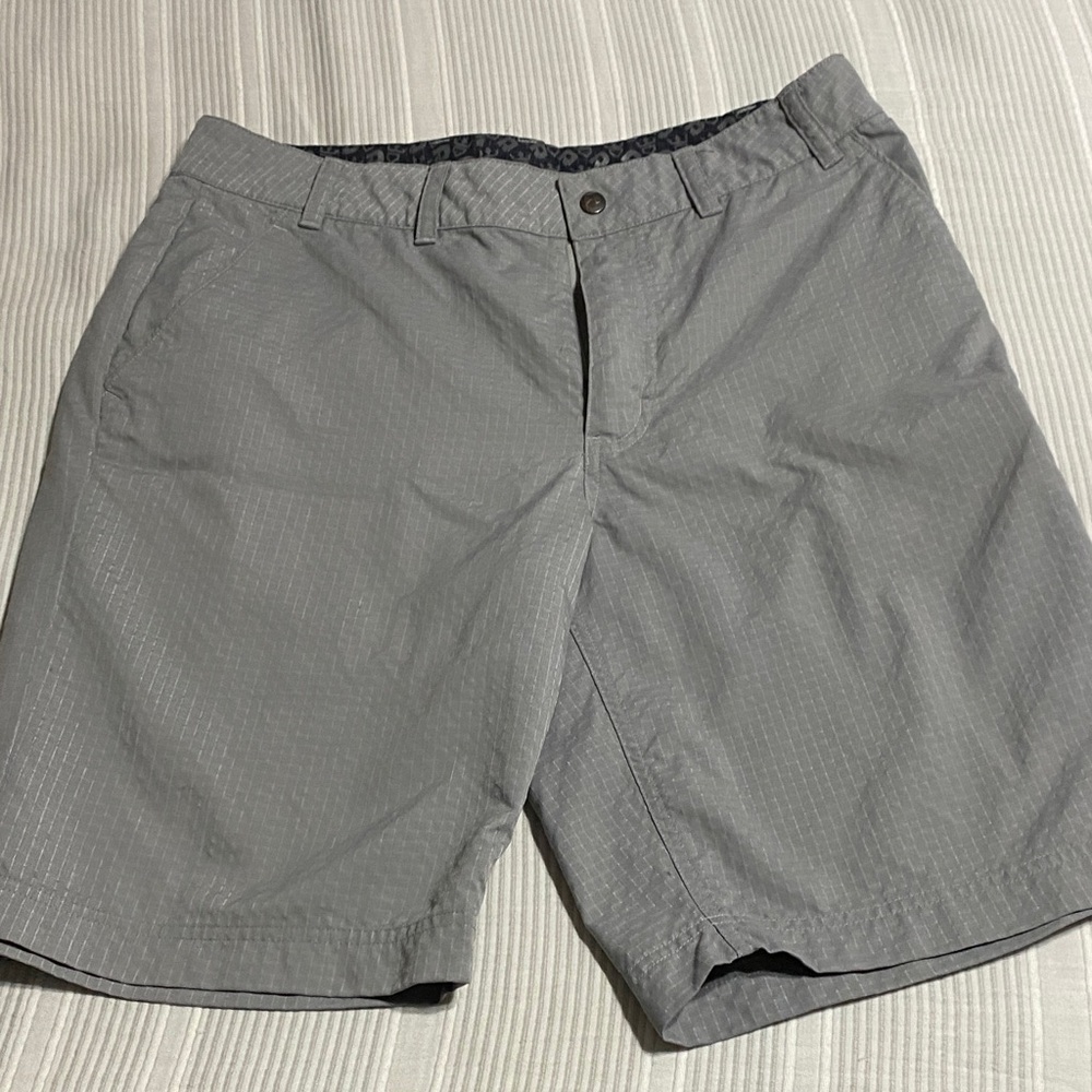 Classic Gray Men's Flat Front Shorts